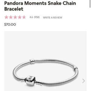 Pandora Moments Snake Chain Bracelet